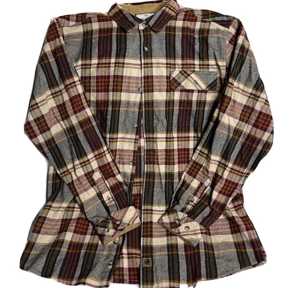 Legendary Whitetails Men's Buck Camp Flannel - Relaxed Fit, Brushed Cotton, Large Tall Size For Guys Over 6'2"